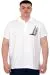 Büyük Beden Erkek T-Shirt Polo Sea Bound U25303 Beyaz