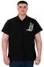Büyük Beden Erkek T-Shirt Polo Sea Bound U25303 Siyah