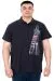 Büyük Beden Erkek T-Shirt Polo Flag U25304 Lacivert