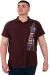 Büyük Beden Erkek T-Shirt Polo Flag U25304 Mürdüm