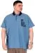 Big Size Mens Tshirt Blue U25309