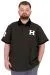 Plus Size Men's T-Shirt Polo Collar H BROUDED U25312 Khaki