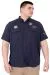 Big Size Mens Shirt  Gabardin U25601 Navy