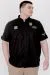 Big Size Mens Shirt  Gabardin U25601 Black