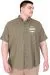 Big Size Mens Gabardin Shirt Everyday Essentials U25602 Haki