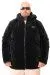 Plus Size Mens Winter Coat u25701 BLACK NUBUK
