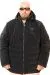 Plus Size Mens Winter Coat u25702 SHINY BLACK