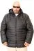 Plus Size Mens Winter Coat u25702 BLACK LEATH