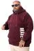 Plus Size Mens Sweatshirt U25806 BURGUNDY