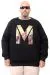 Plus Size Mens Sweatshirt u25807 BLACK
