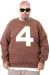 Plus Size Mens Sweatshirt U25809 COFFEE