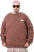 Plus Size Mens Sweatshirt U25812 COFFEE
