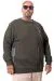 Plus Size Mens Sweatshirt u25816 KHAKI