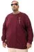 Plus Size Mens Sweatshirt u25816 BURGUNDY