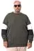 Plus Size Mens Sweatshirt U25817 KHAKI
