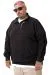 Plus Size Mens Sweatshirt U25818 BLACK