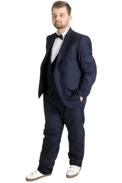 Big-Tall Men s Groom Suit Tuxedo Valentin 17004 Black 