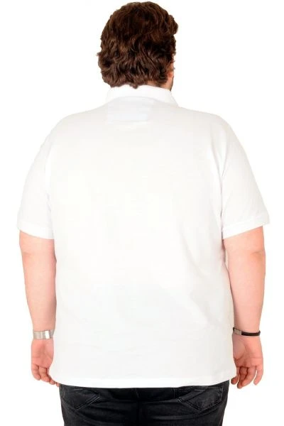 T-Shirt Polo Yaka Cepli Klasik Pike 18552 Beyaz