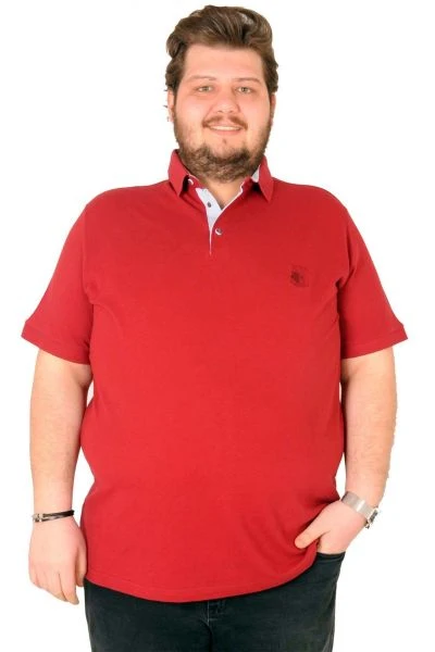 Big-Tall Men s Classic Polo T-Shirt Pique Embroidered 18553 Burgundy