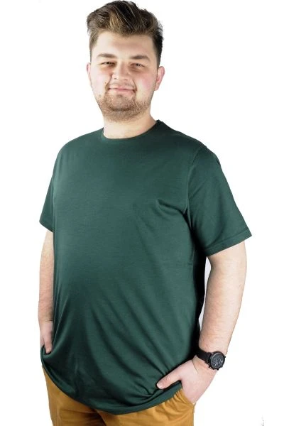 Big-Tall Men Round Collar T-Shirt Basic 20031 Naphta