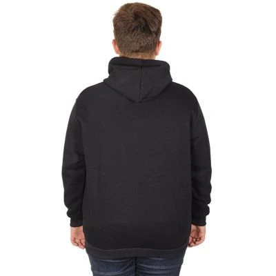 Big-Tall Men Sweatshirt with Hooded and Zippered New York 20538 Navy Blue