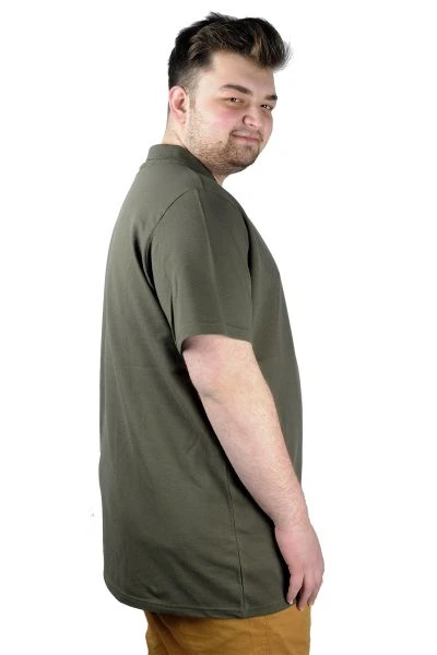 Big-Tall Men's Classic Short Sleeve Polo T-Shirts With Pocket 20550 Khaki