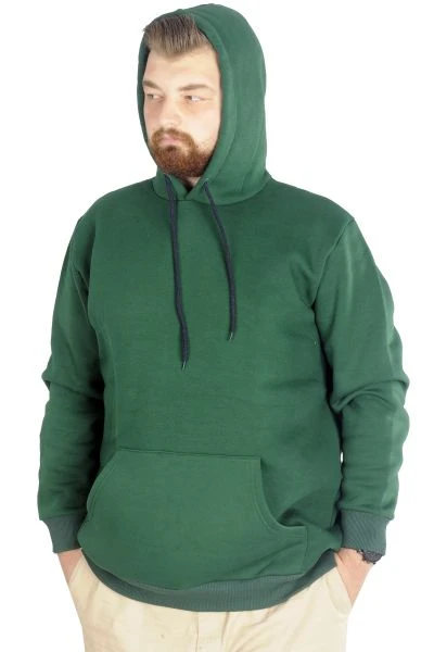 Big Tall Men Hooded Sweatshirt Basic 20562 Naphta