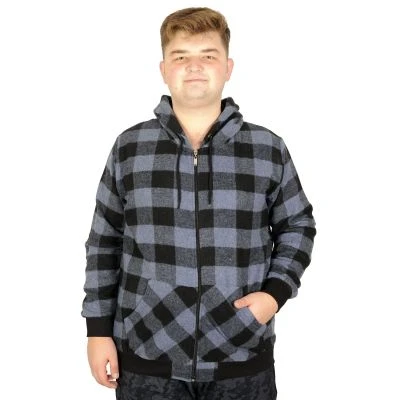 Big-Tall Men Lumberjack Sweatshirt 20565 Black