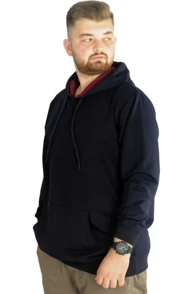 Büyük Beden Eşofman Üstü 2ip Basic 20569 Lacivert LACIVERT