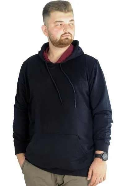 Büyük Beden Eşofman Üstü 2ip Basic 20569 Lacivert LACIVERT