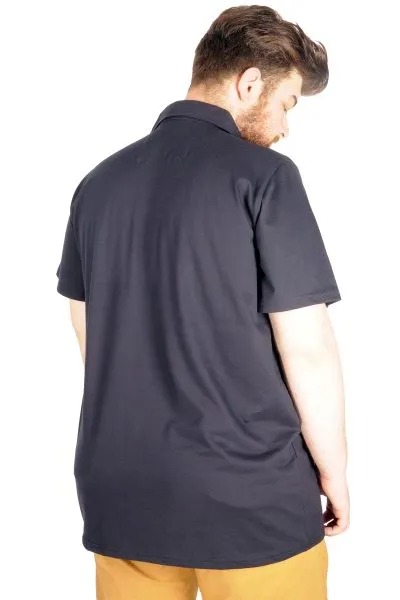 Büyük Beden T-shirt Polo Cepli Lycra Pike MD 20554 Lacivert [product_color]