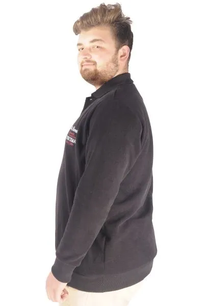 Erkek Sweat Polo Selanik Embroidered 20442 Siyah SIYAH
