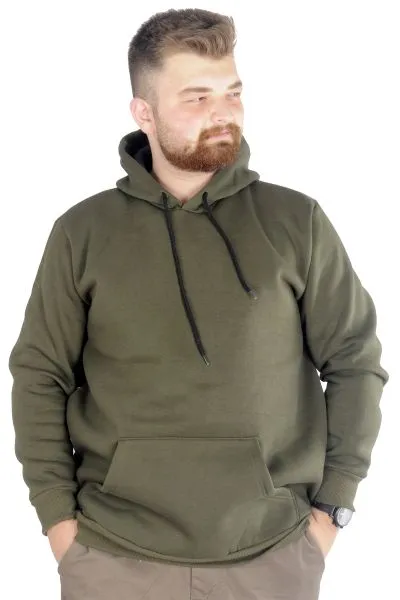 Erkek Sweatshirt Kapşonlu Pocket Basic 20562 Haki [product_color]