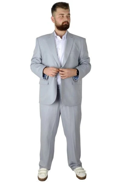 Big-Tall Men Size Suit Superior 21021 Ice Blue