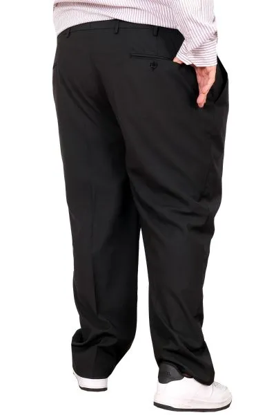 Big-Tall Men Fabric Pants Superior 21024 Black