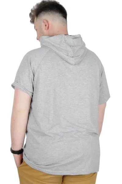 Büyük Beden T-Shirt Kapşonlu Paris 22174 Grimelanj GRI
