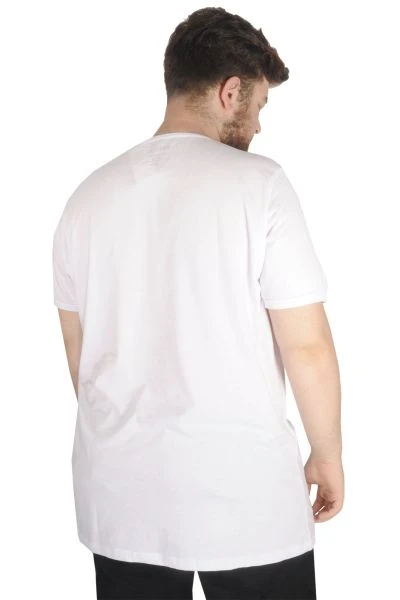 Big-Tall Men's Classic Polo T-Shirt Embroidered 21176 White
