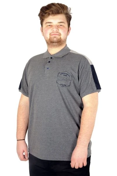 Big-Tall Men Classic Short Sleeve Polo T-Shirt Change 21334 Anthracite