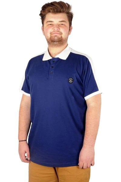 Big-Tall Men Classic Short Sleeve Polo T-Shirt Choose Your Mode 21336 Indigo