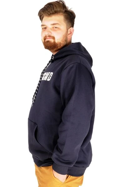 Big Tall Men Sweat Embroidery Offmode 21502 Navy Blue