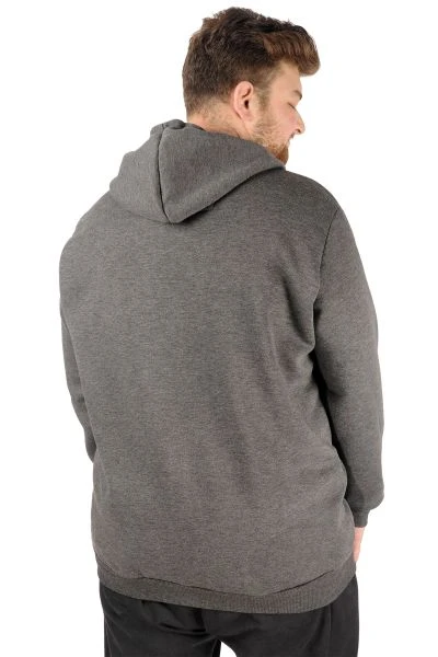 Big Tall Men Sweat California with Hooded Zippered 21517 Blue