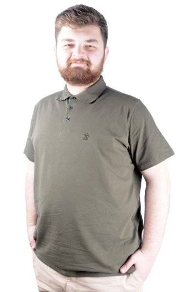 Men s Polo T shirt Lycra Single Jersey Embroidery 21554 Khaki