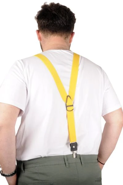 Big Size Men Suspenders 21901 Yellow