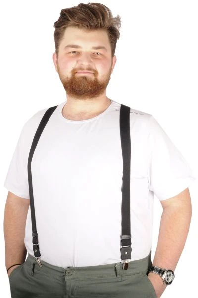 Big Size Men Suspenders 21901 Black