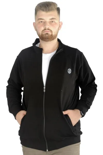 Büyük Beden Eşofman Üstü 2ip Choose Your Mode 21202 Siyah [product_color]