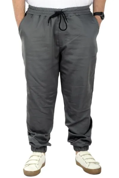 Büyük Beden Erkek Keten Jogger Bahar 21911B Füme [product_color]