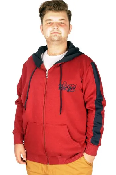 Büyük Beden Erkek Sweatshirt Vintage Newyork 21504 Bordo [product_color]
