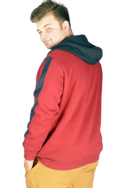 Büyük Beden Erkek Sweatshirt Vintage Newyork 21504 Bordo [product_color]