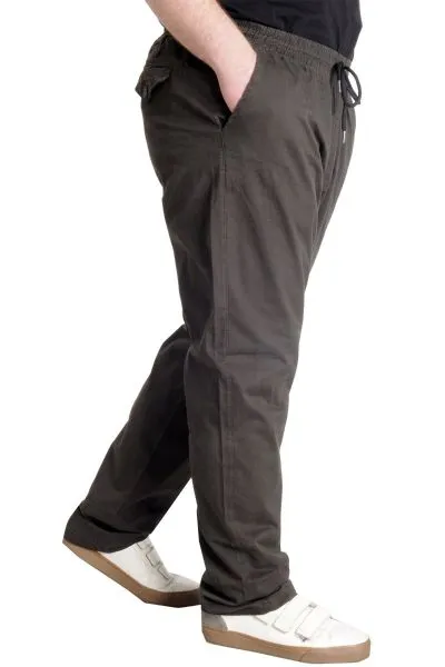 Büyük Beden Pantolon Keten Jogger Milano 21913 Haki HAKI