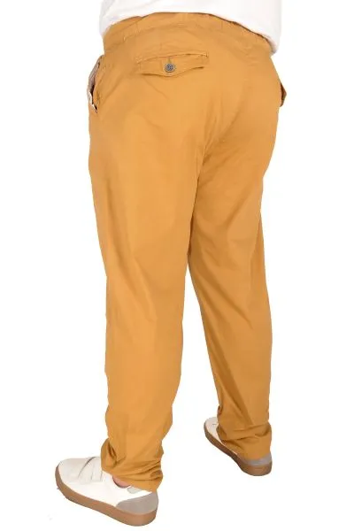 Büyük Beden Pantolon Keten Jogger Milano 21913 Taba TABA